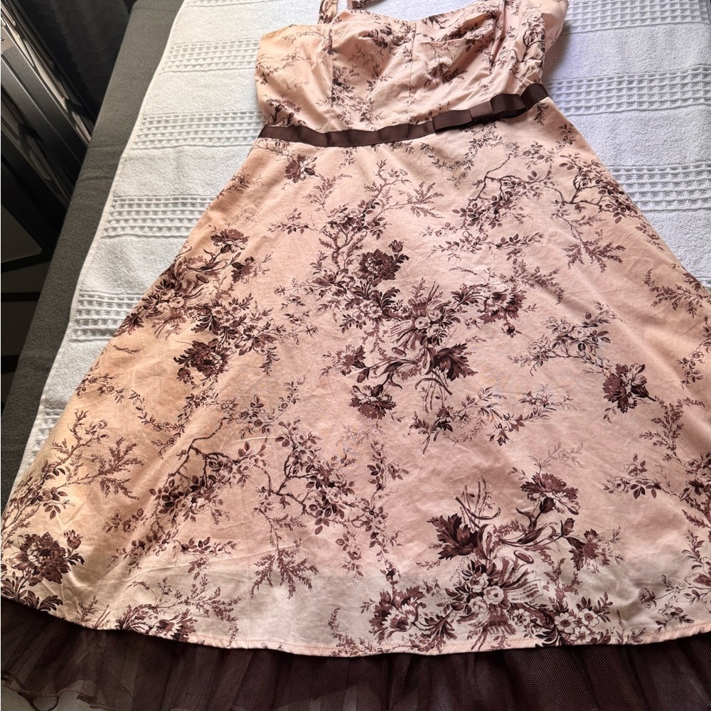 City Triangles Pink A-Line Sundress Sweetheart Neckline little damage
